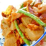 胡桃入り❤蒟蒻と薩摩芋の甘辛味噌炒め❤